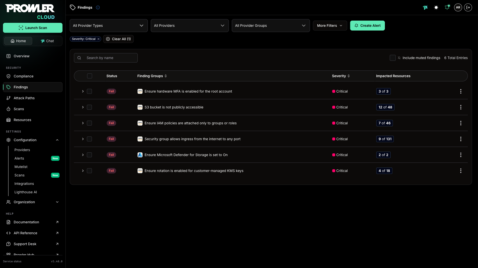 Create Alert From Findings