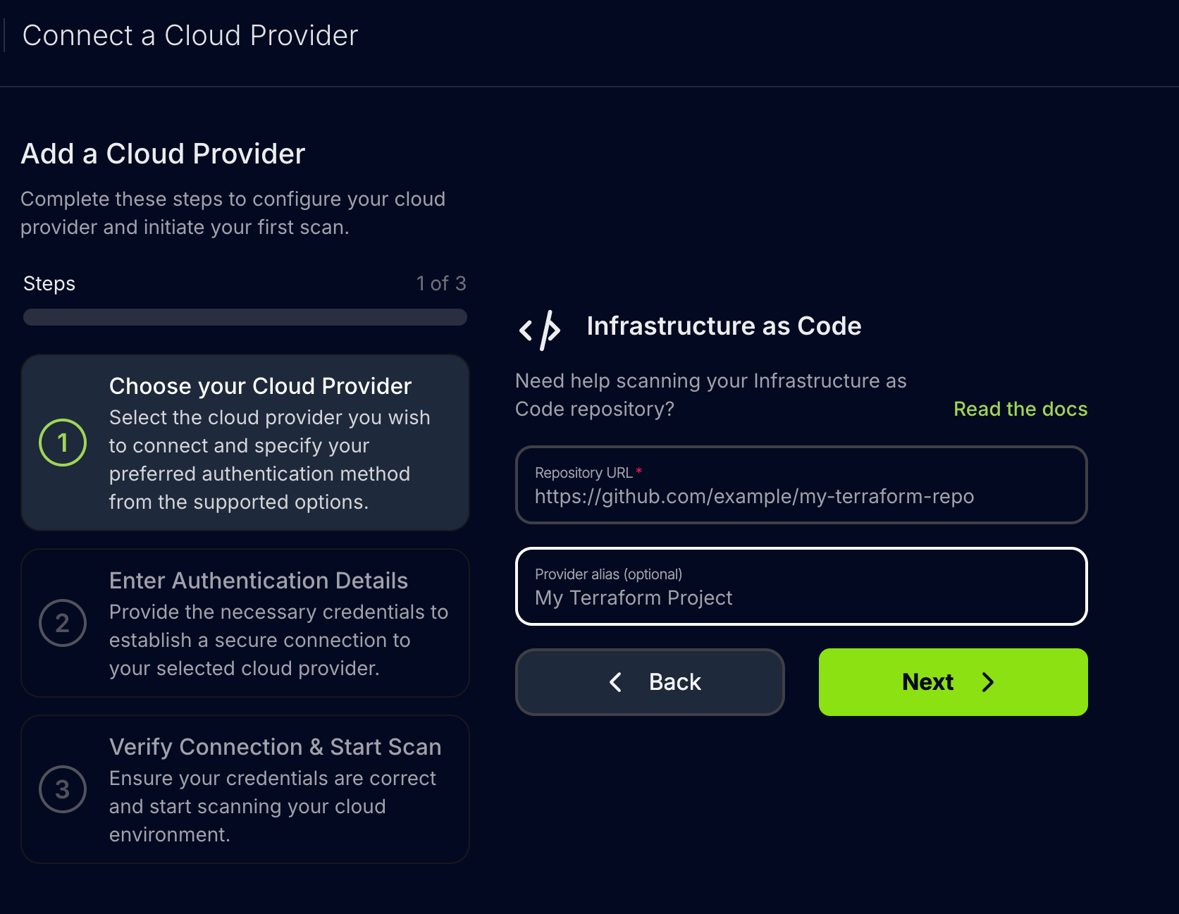 Add IaC Repository URL