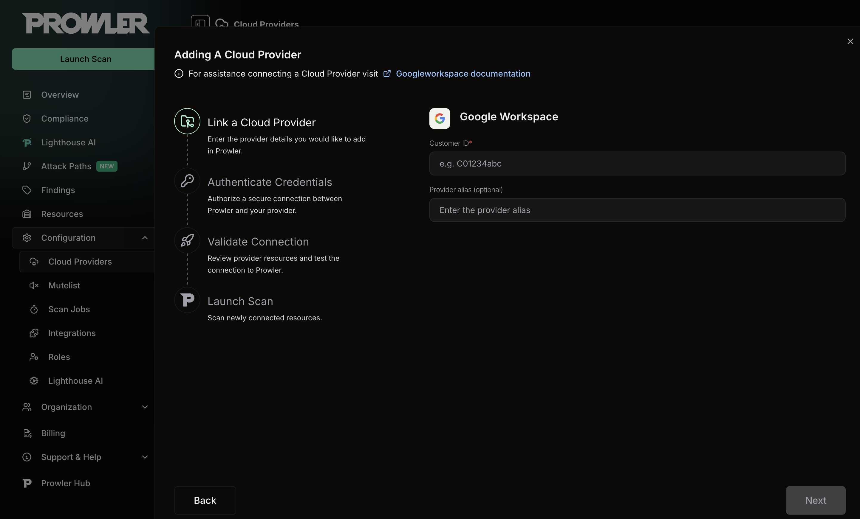 Google Workspace Customer ID Form