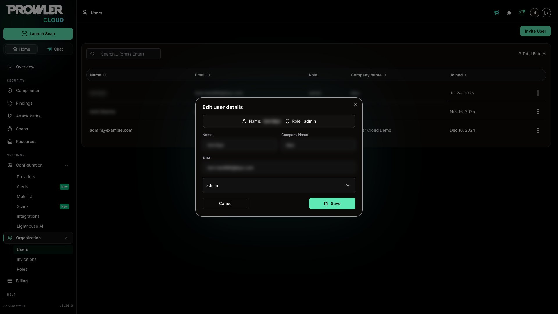 Edit User Details
