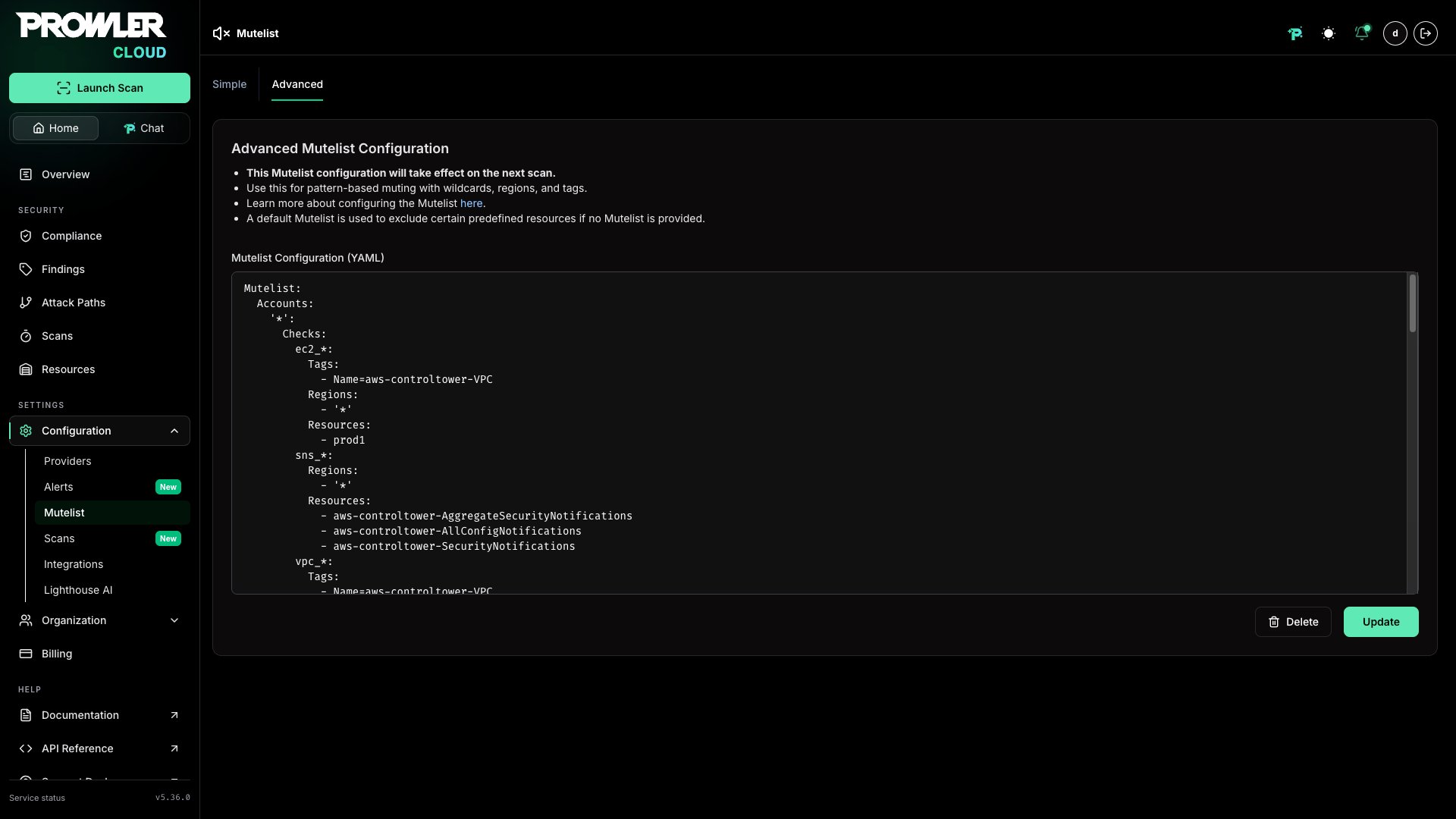 Valid YAML configuration