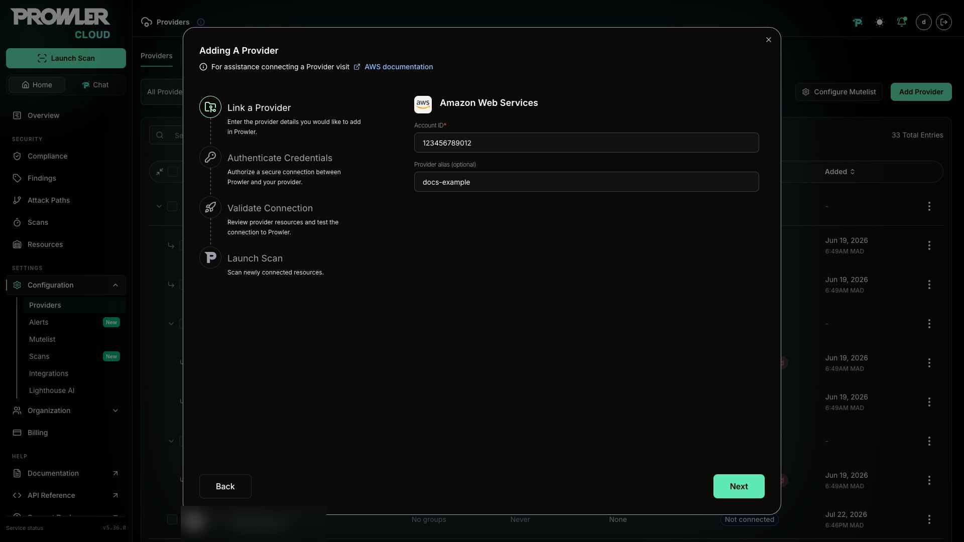 Add account ID