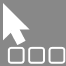 Proximate menu bar icon: cursor pointing up with three empty squares