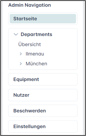Admin Navigation