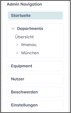 Admin Navigation