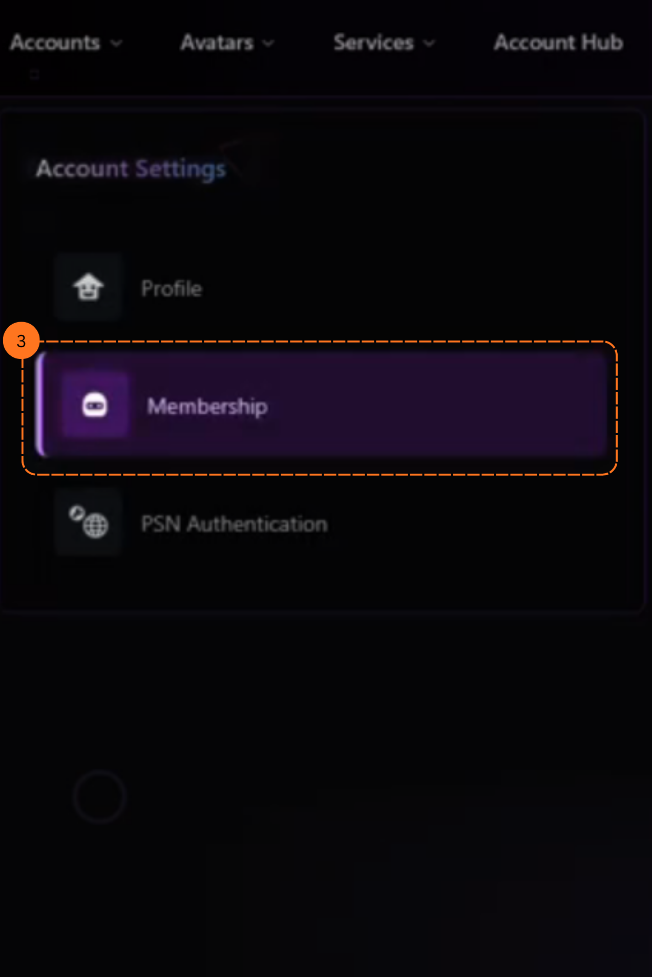 Membership tab