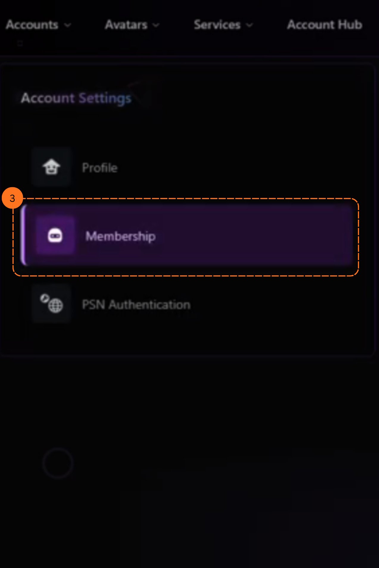 Membership tab