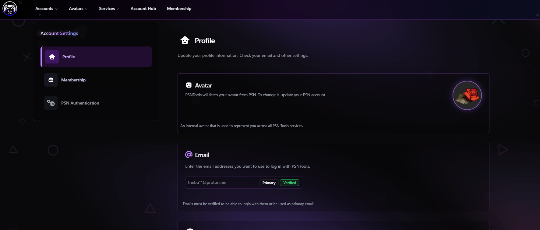 Account Dashboard