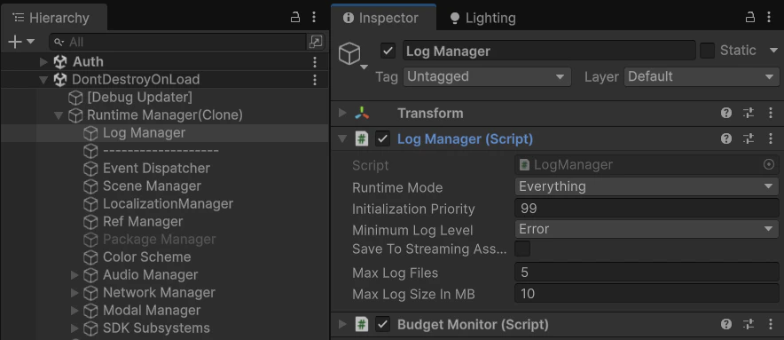 Runtime Subsystems On Prefab