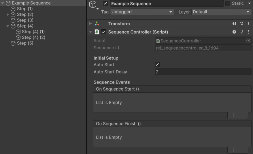Sequence Controller Hierarchy