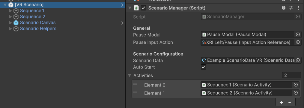New Scenario Quickstart Editor