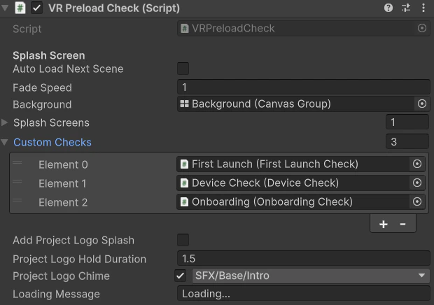 Vr Preload Check Hierarchy