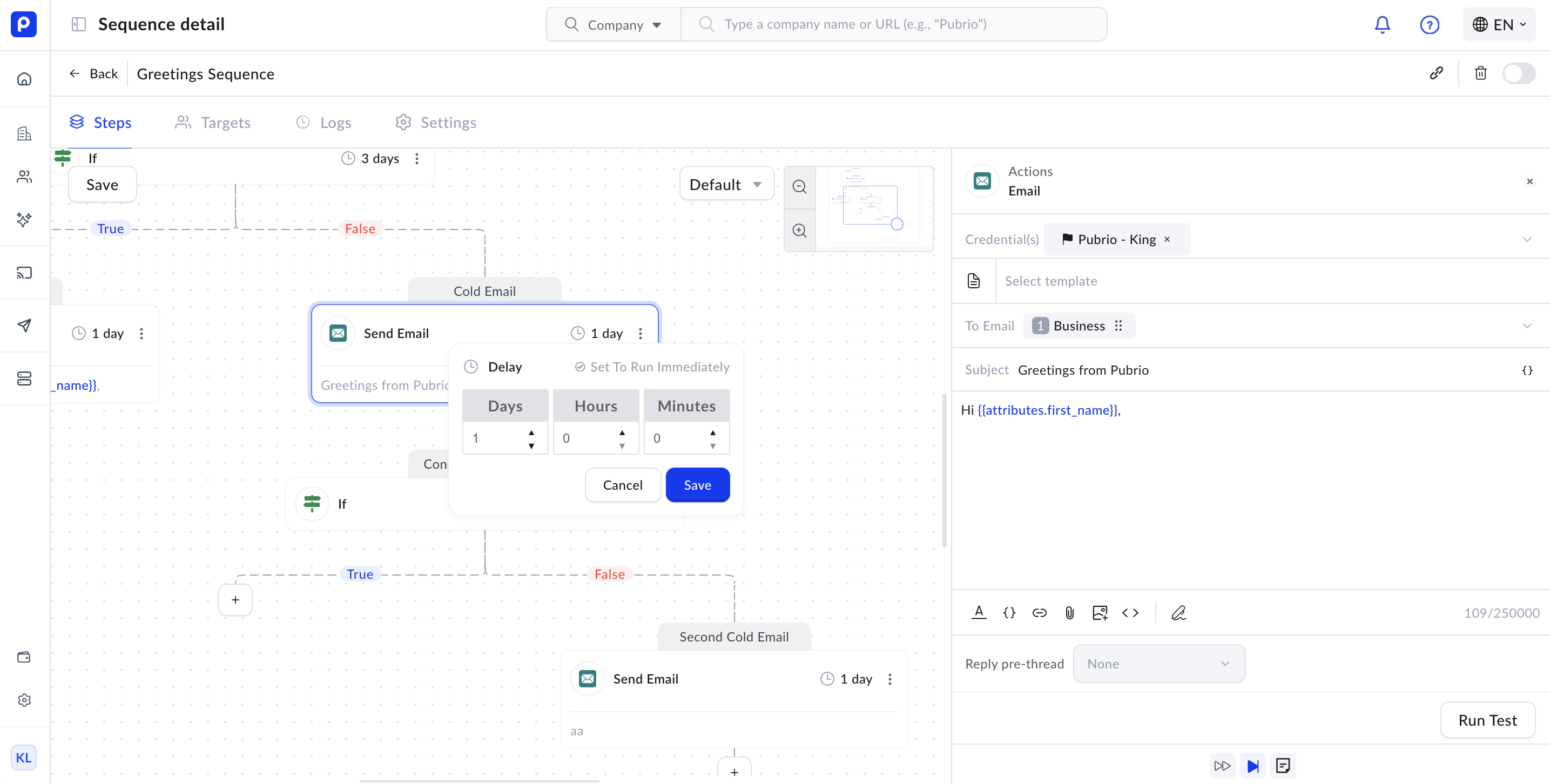Creating and Managing Sequences - Pubrio Documentation
