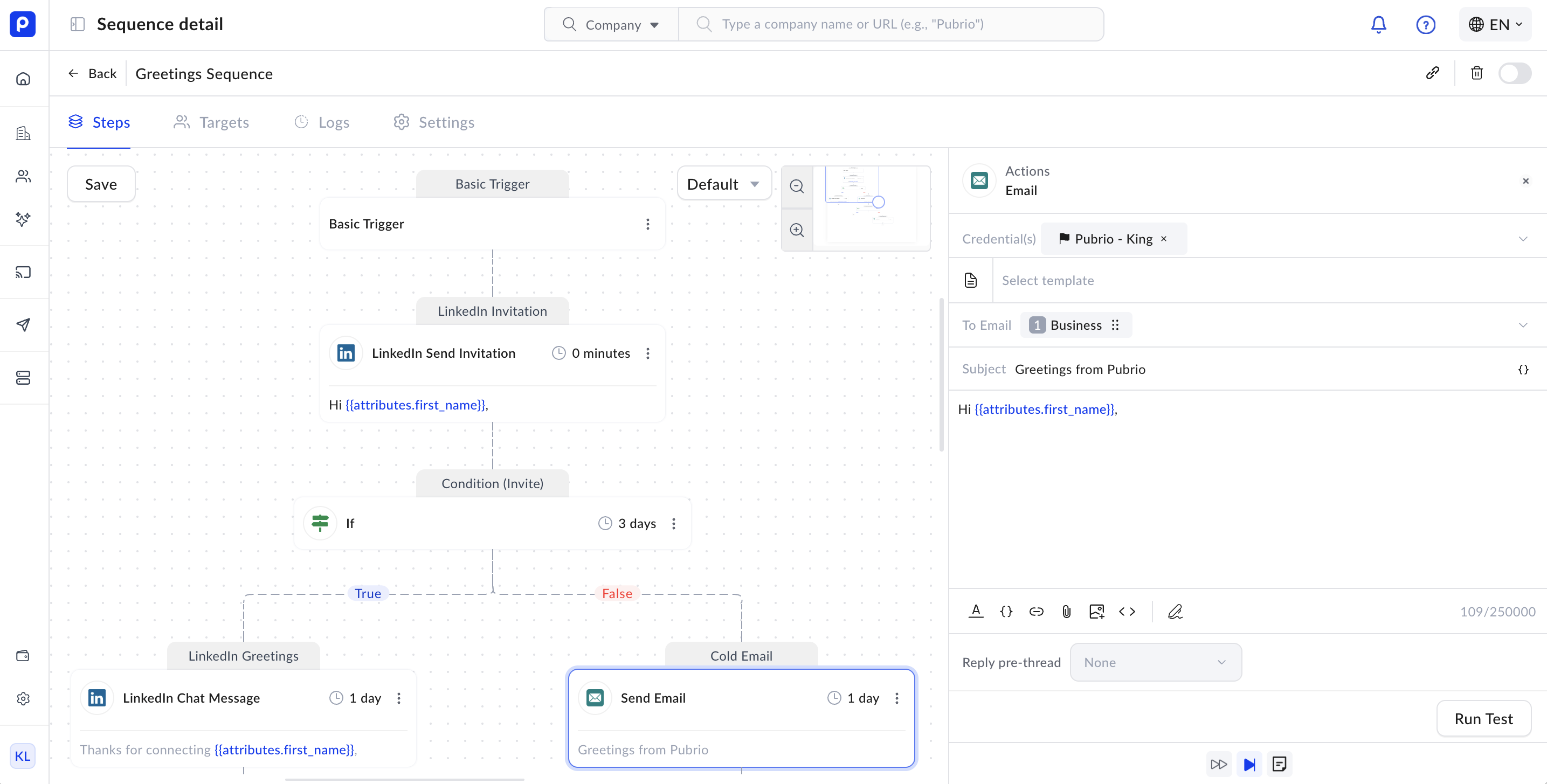 Creating and Managing Sequences - Pubrio Documentation