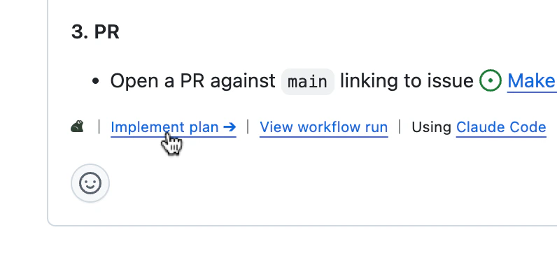 Pullfrog plan comment with implementation controls