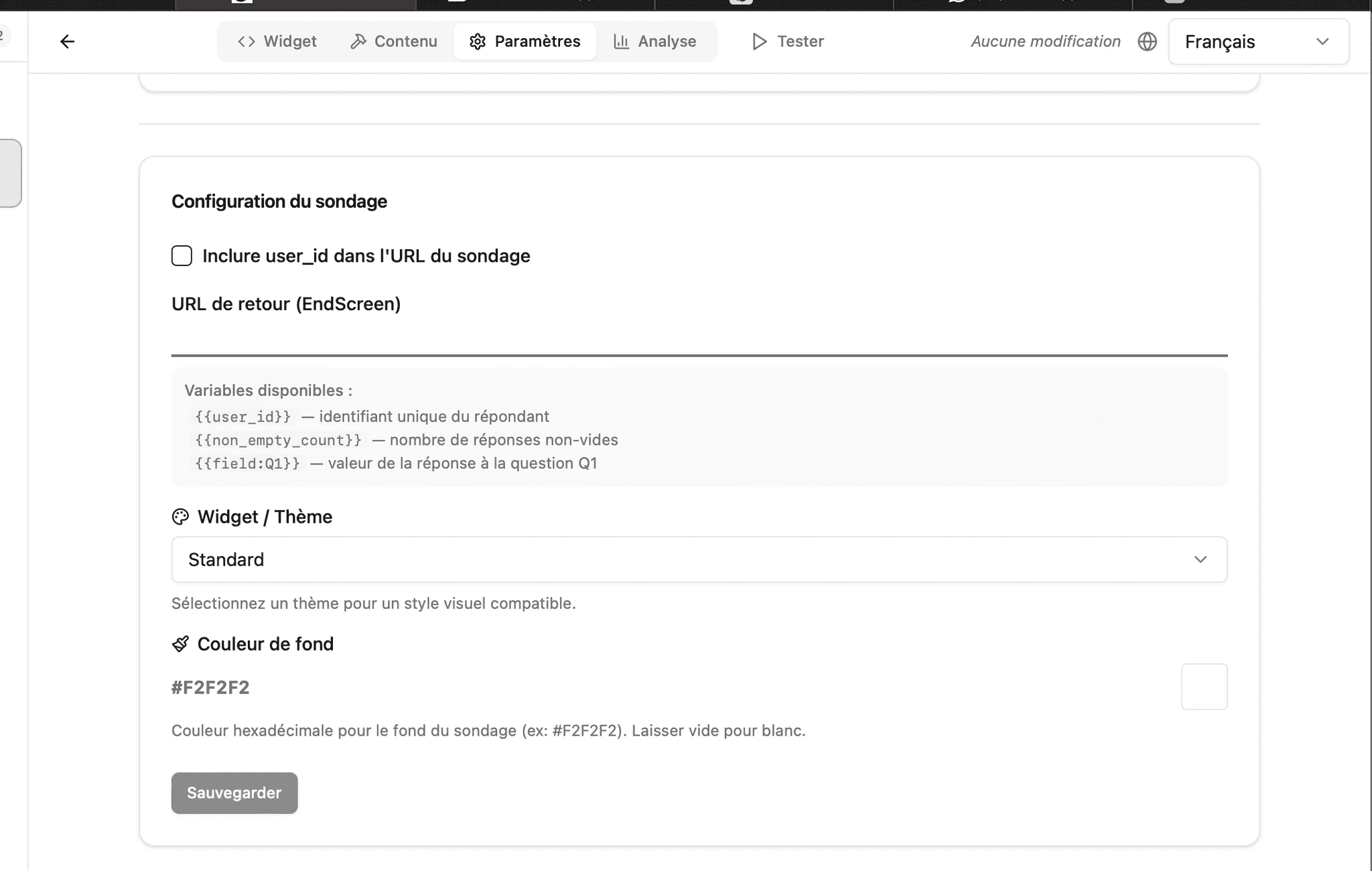 Configure the return