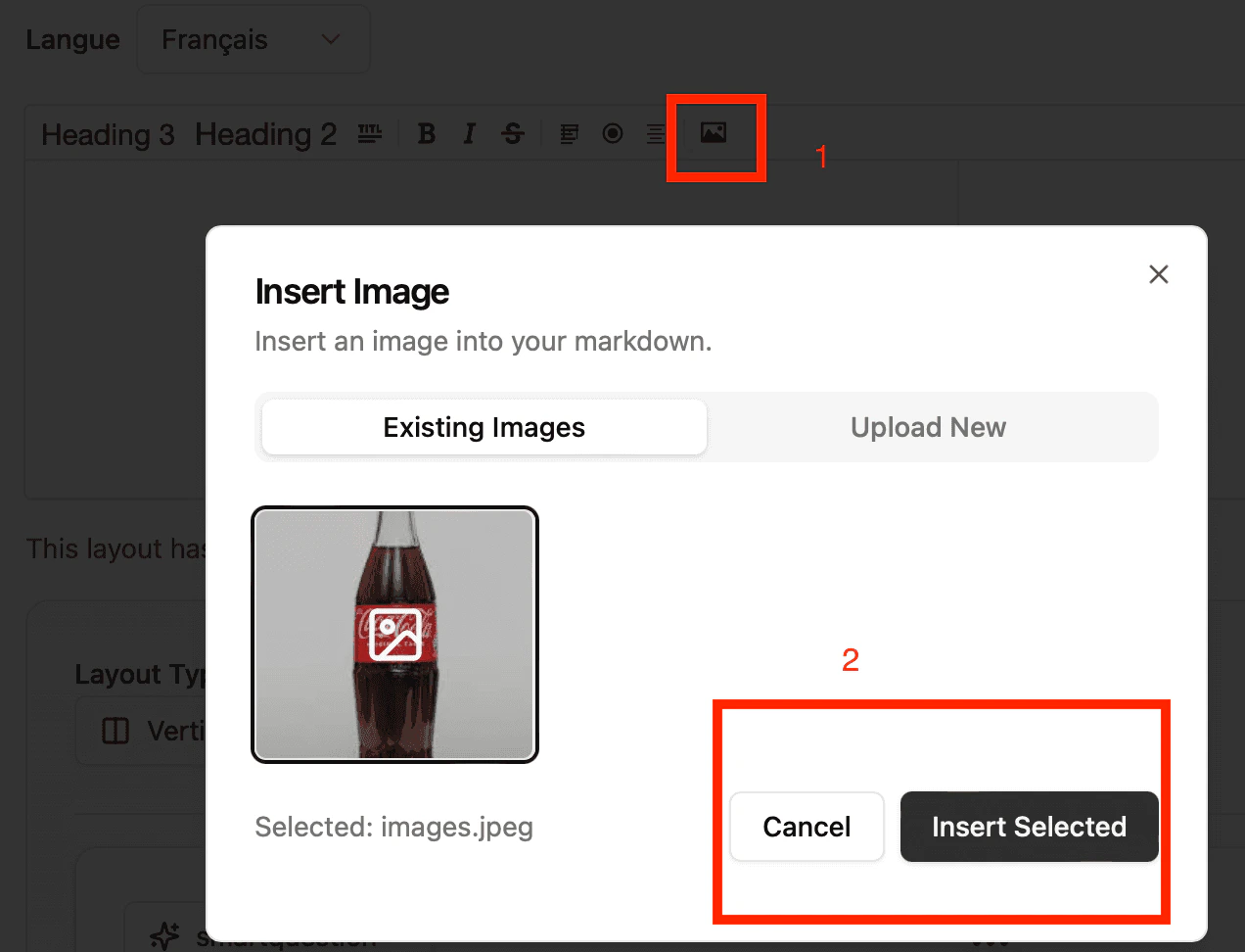 Integrating an image