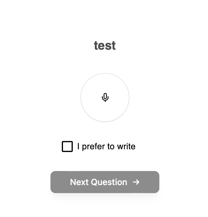 Interview “voice & text”