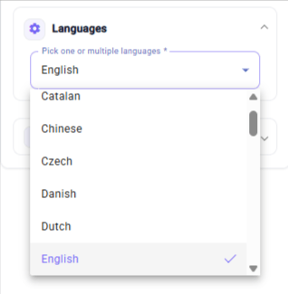 16 Languages Settings