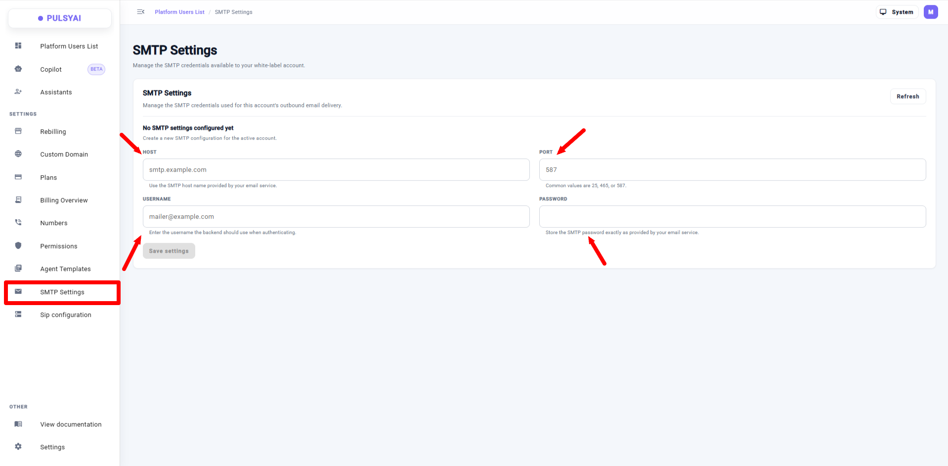 06 SMTP Settings
