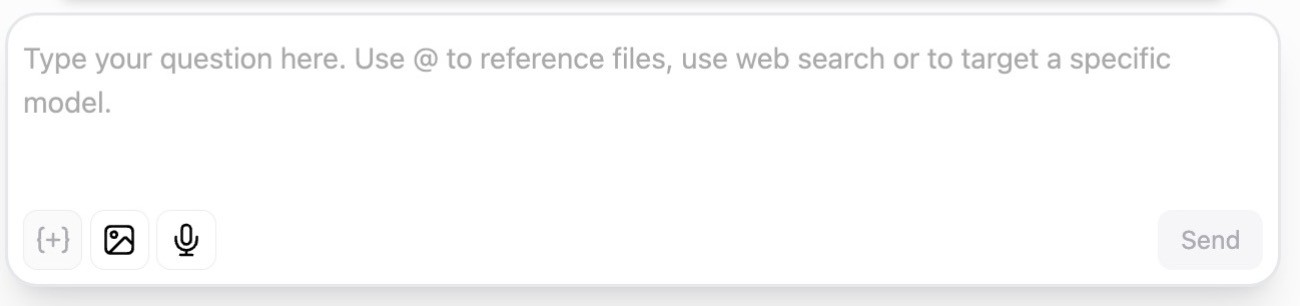Text Input Area with Features