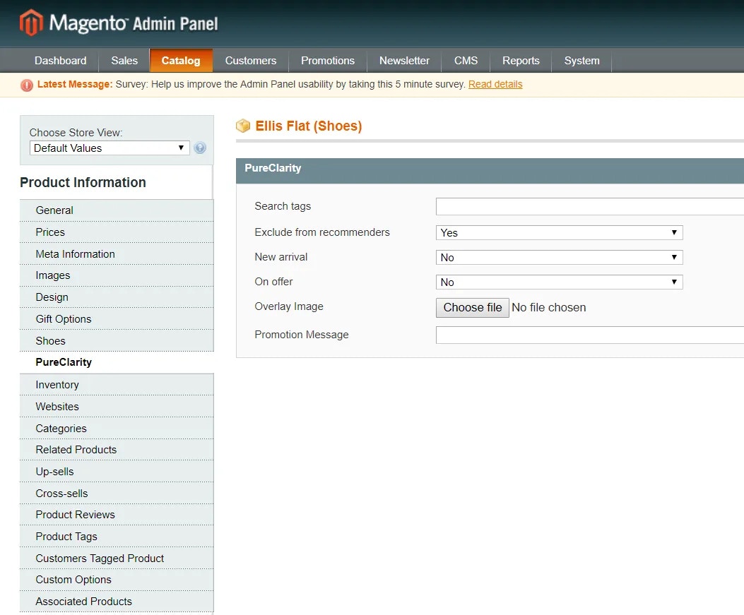 Product PureClarity section