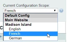 Store scope selection