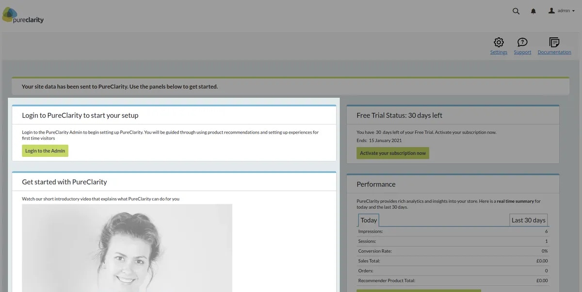 Next steps section showing actionable recommendations