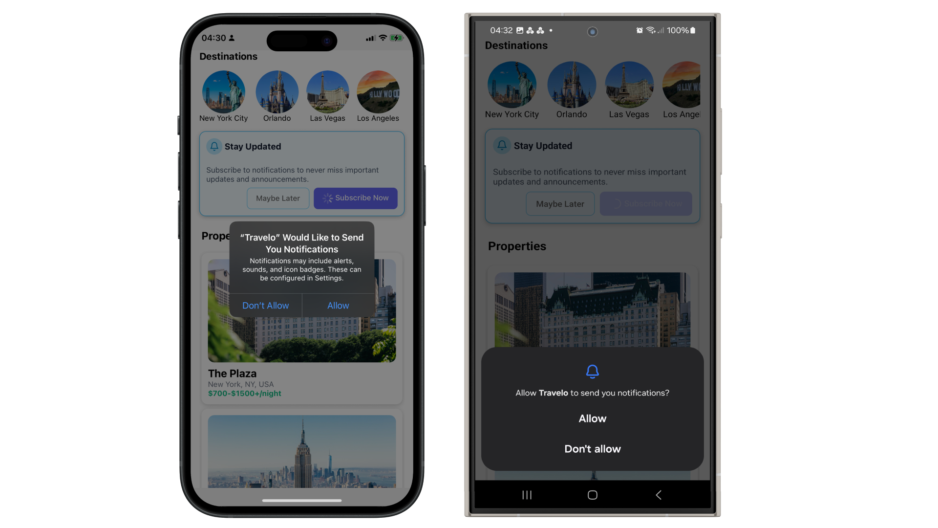 Request push permission
