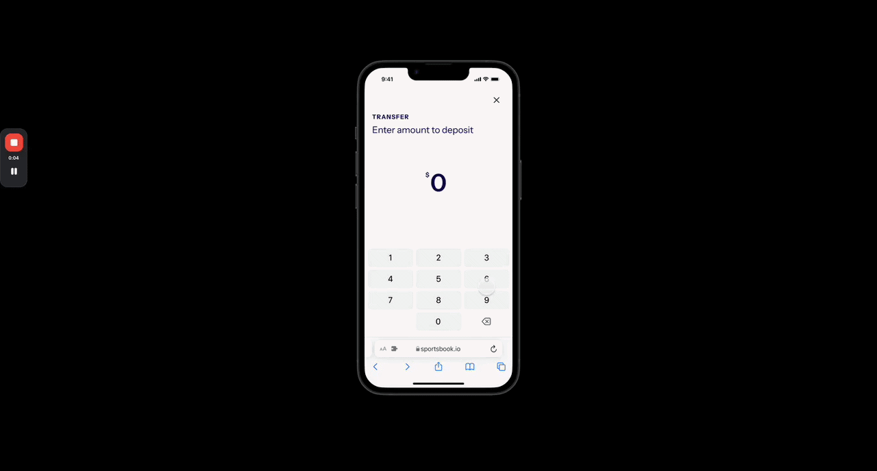 Withdraw to a stored Apple Pay debit card