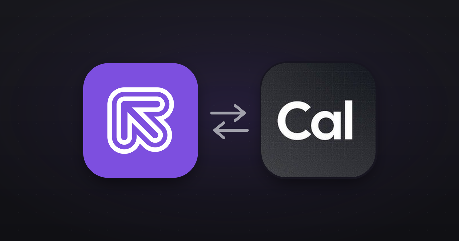 Referly and Cal.com connected by sync arrows