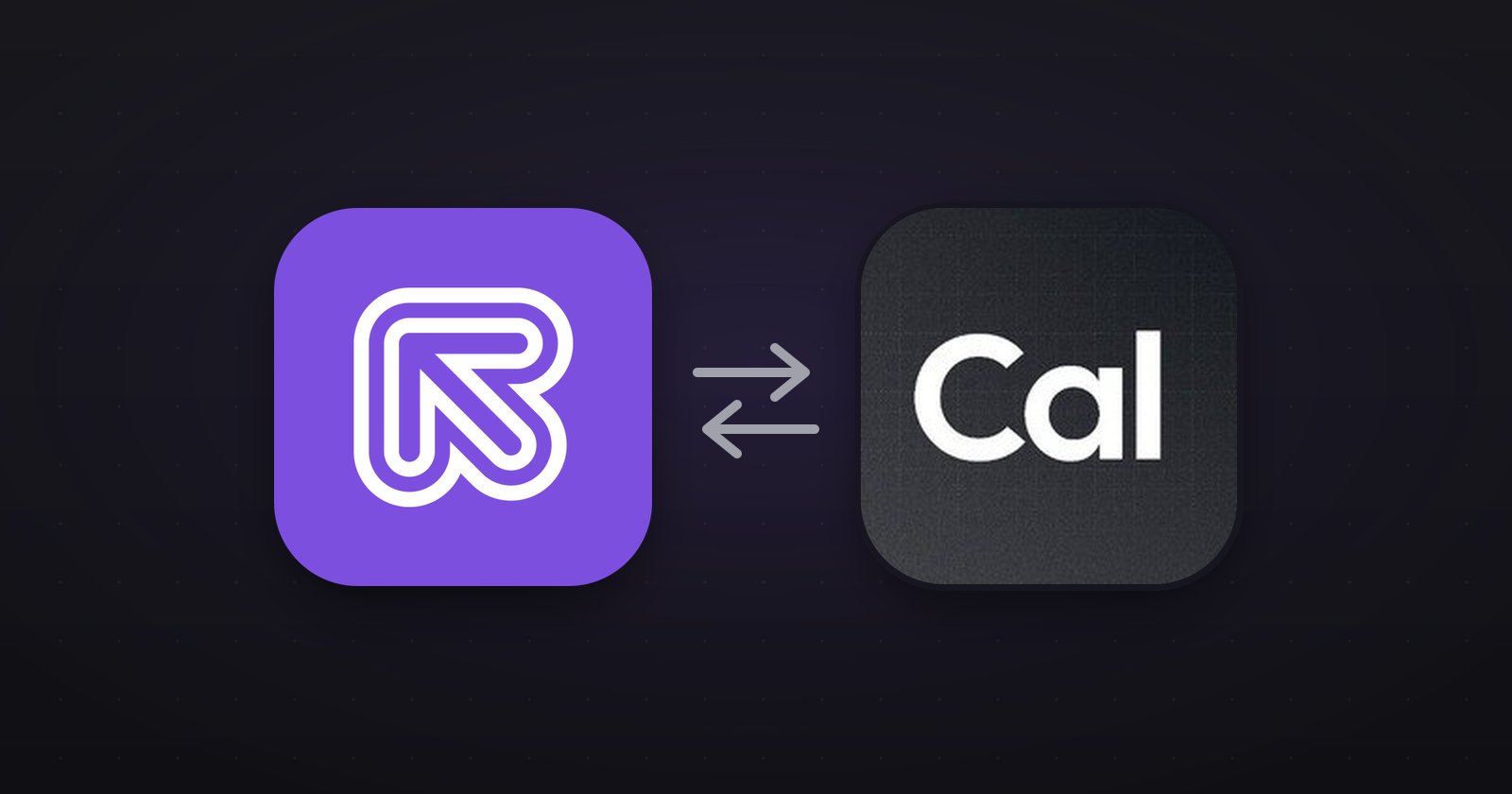 Referly and Cal.com connected by sync arrows