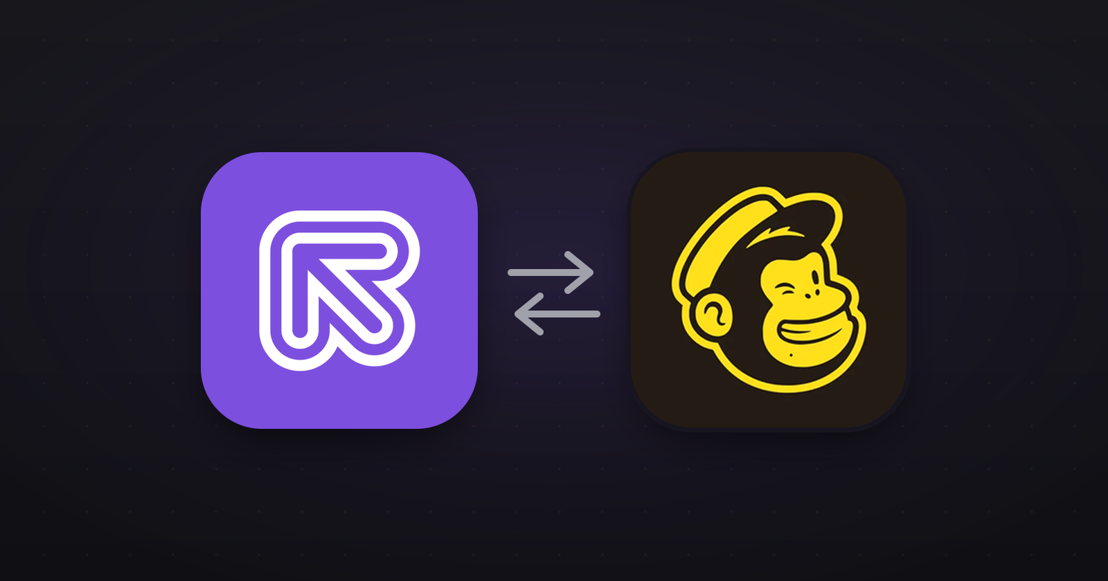 Referly and Mailchimp connected by sync arrows