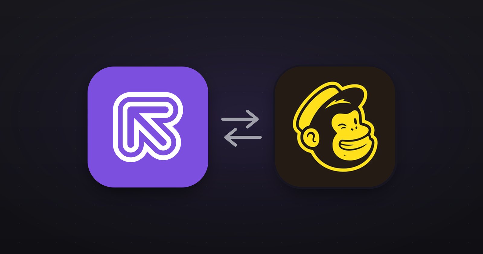 Referly and Mailchimp connected by sync arrows