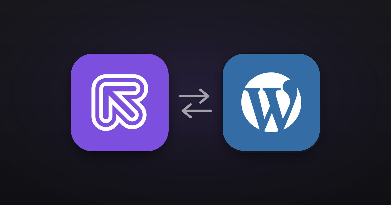 Referly and WordPress connected by sync arrows