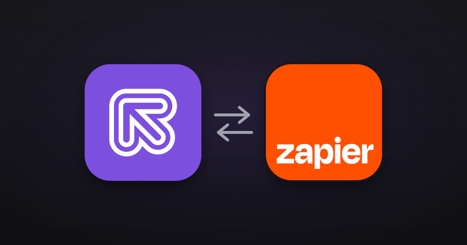 Referly and Zapier connected by sync arrows
