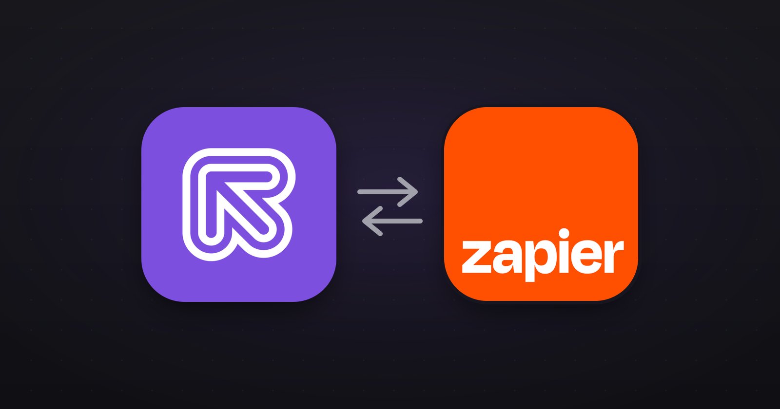 Referly and Zapier connected by sync arrows