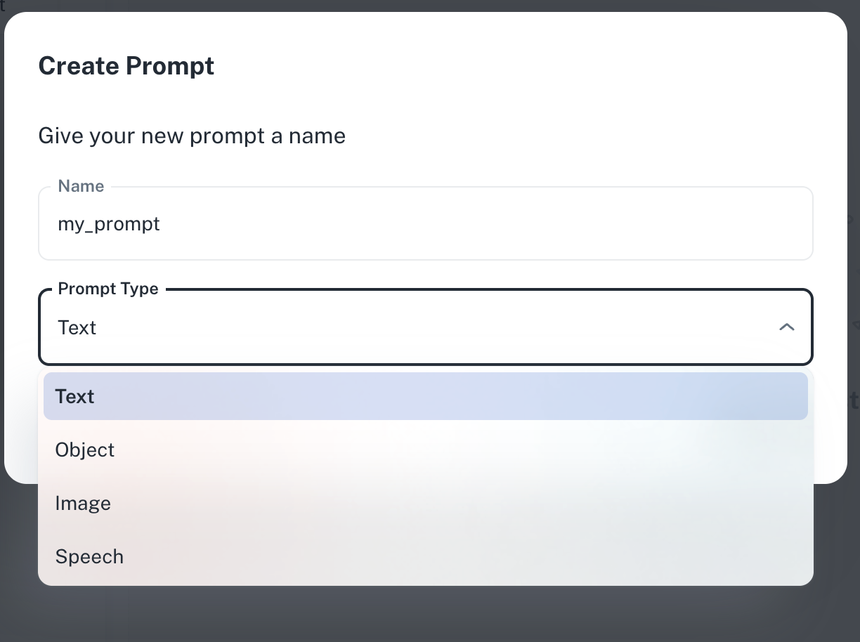 Name and Type Selection