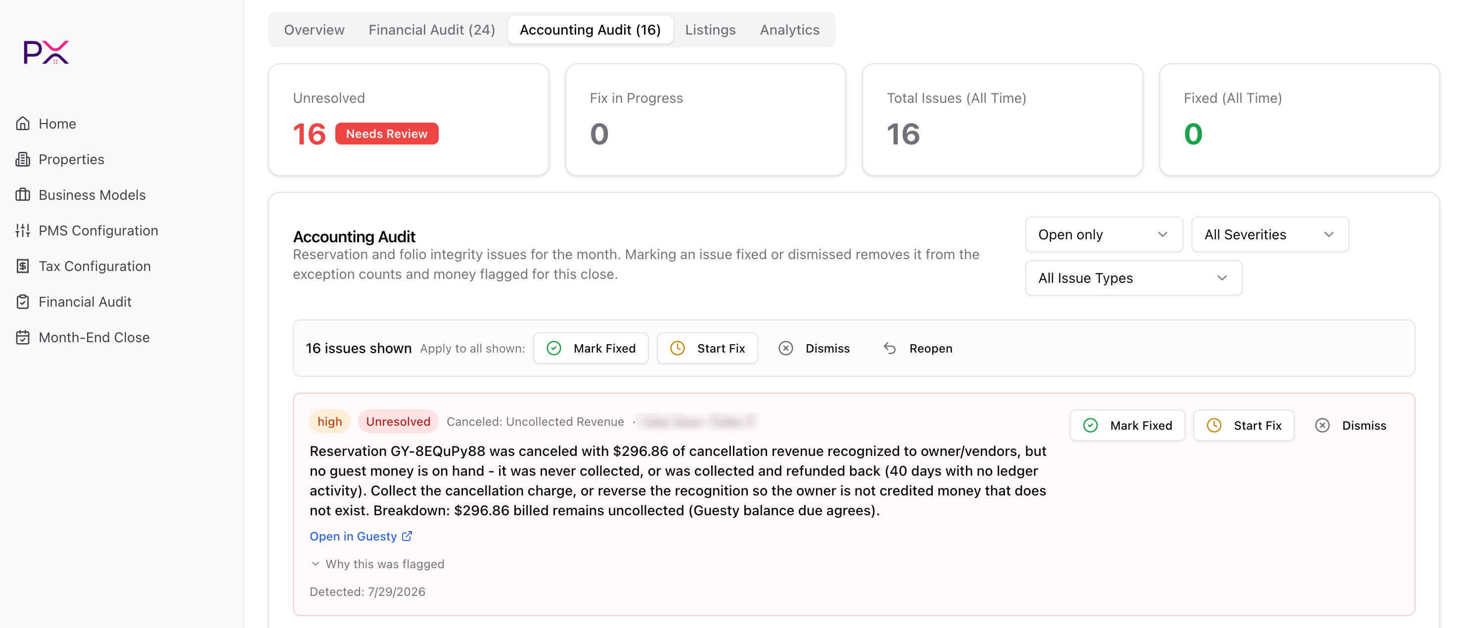 Accounting Audit issues