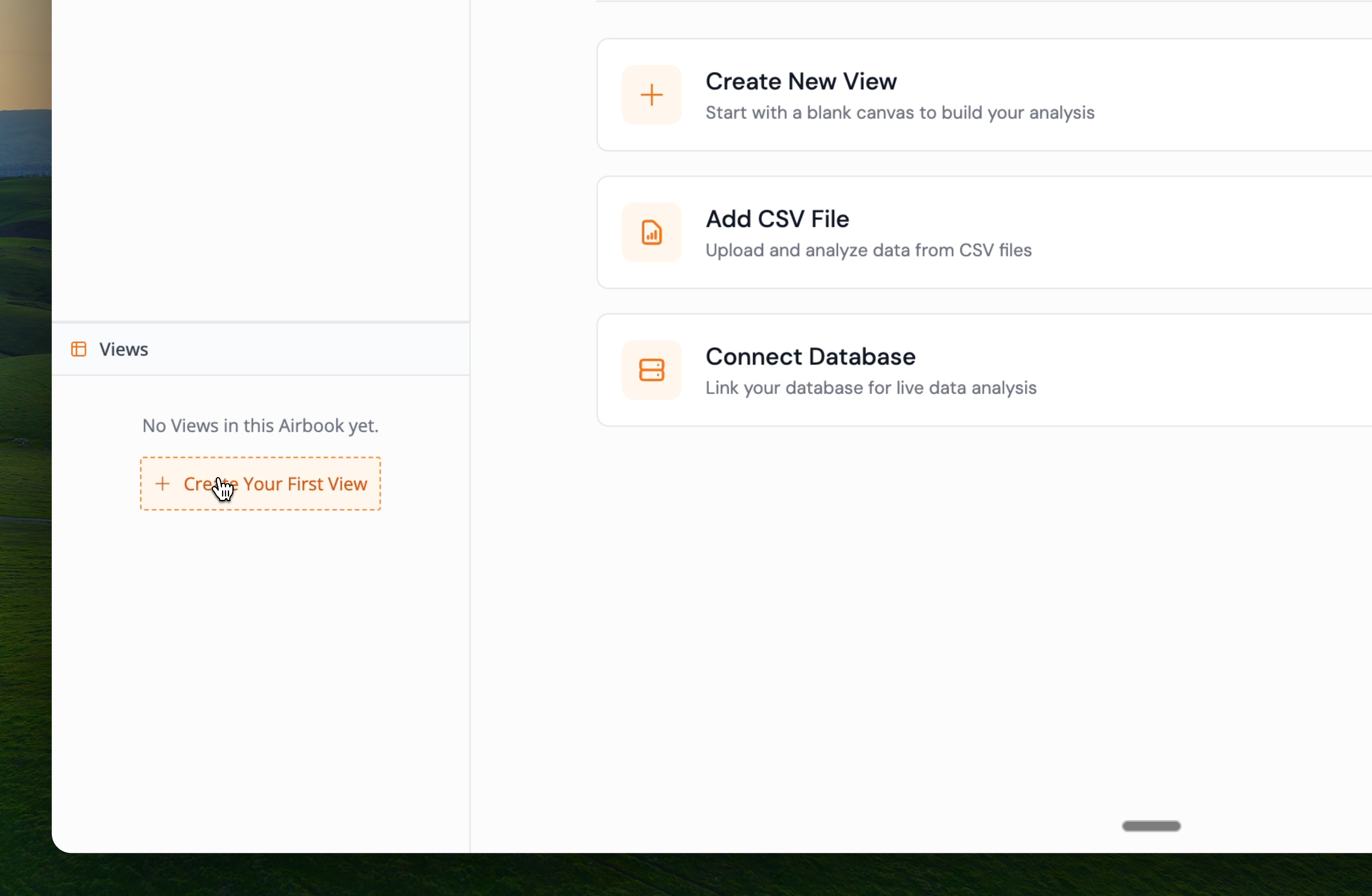 Create view button and run query button in Pylar SQL IDE