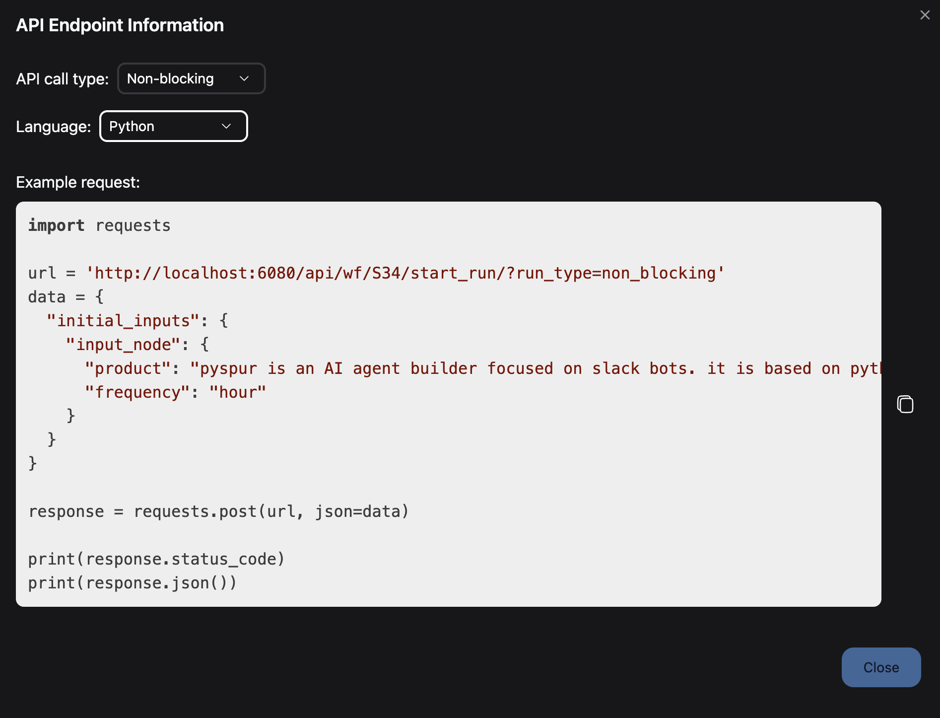 Deploy Modal Dark Mode