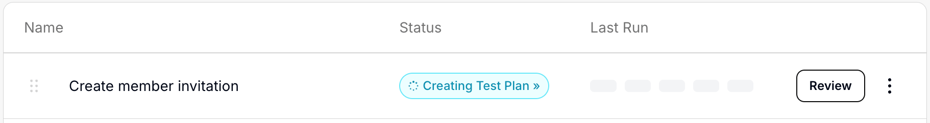 Review generated test
