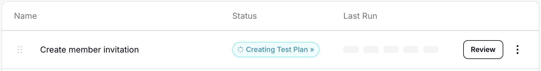 Review generated test