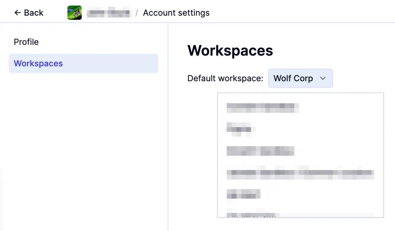Screenshot of the QA Wolf login page