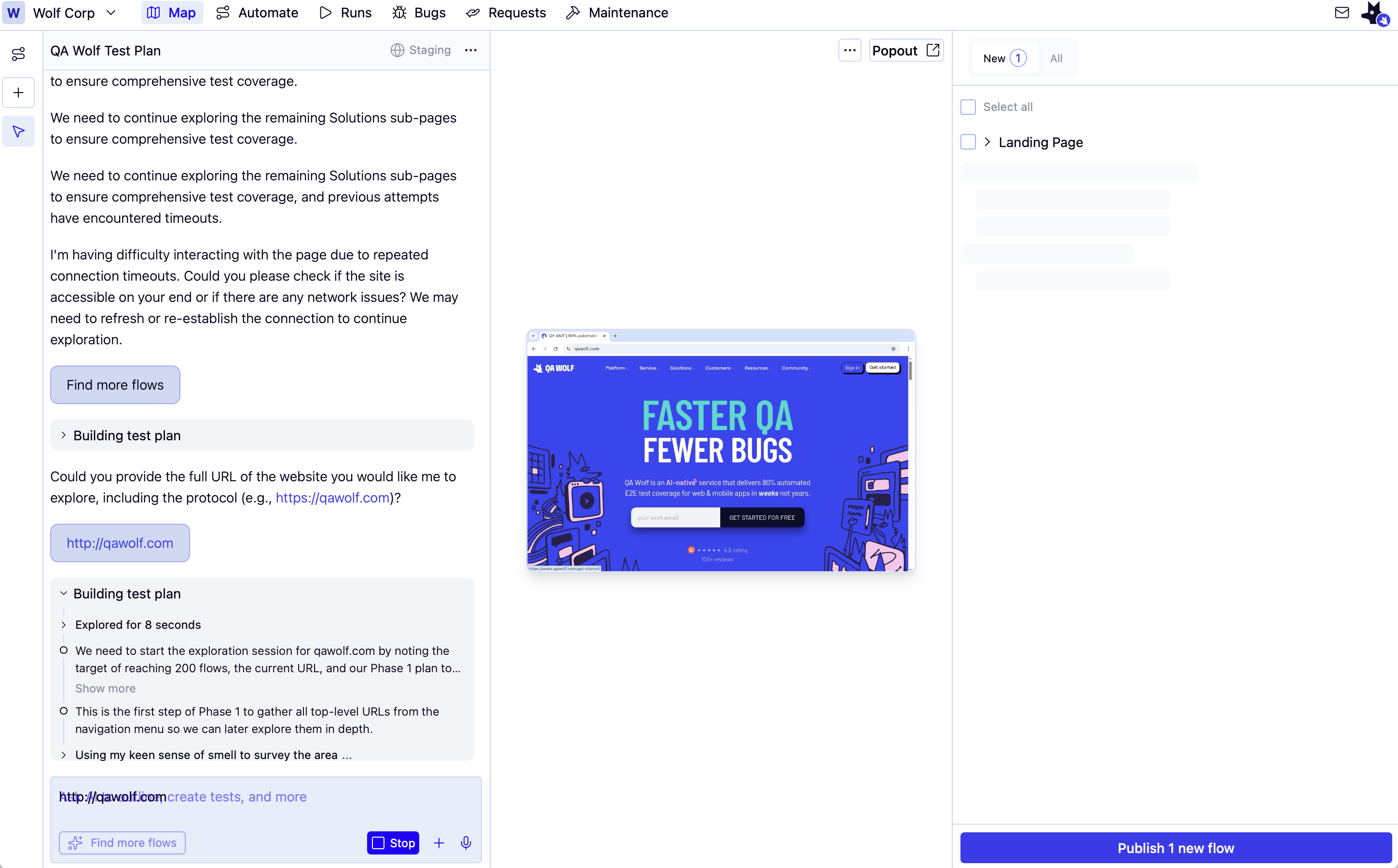 Map New Flows Discovered