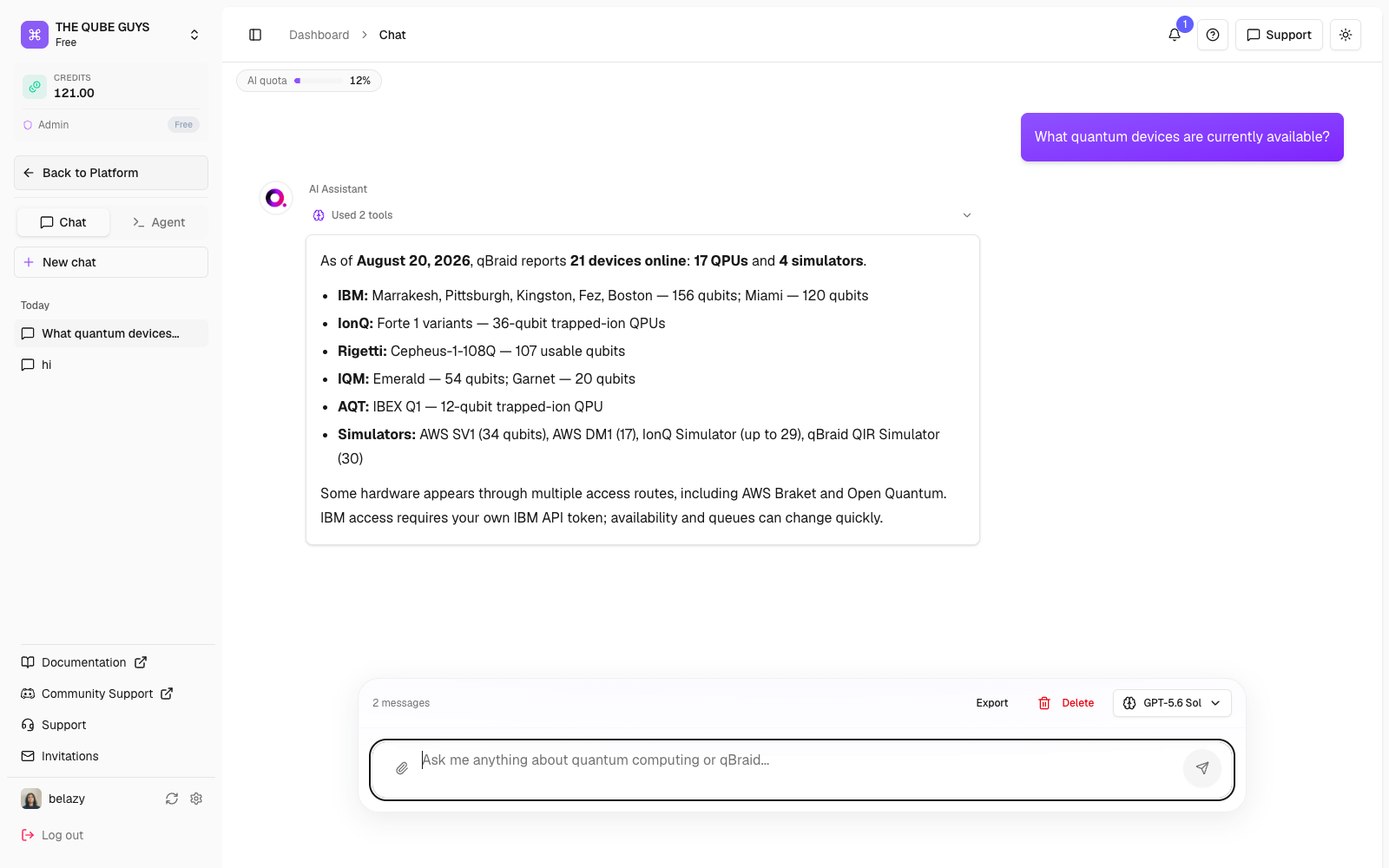 AI Chat Interface