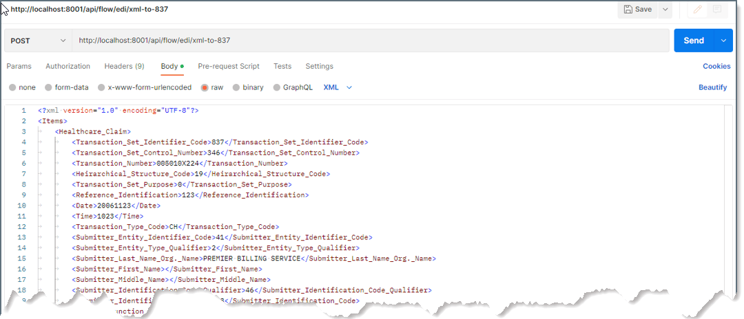 Copy and paste the Content-Type path in Postman