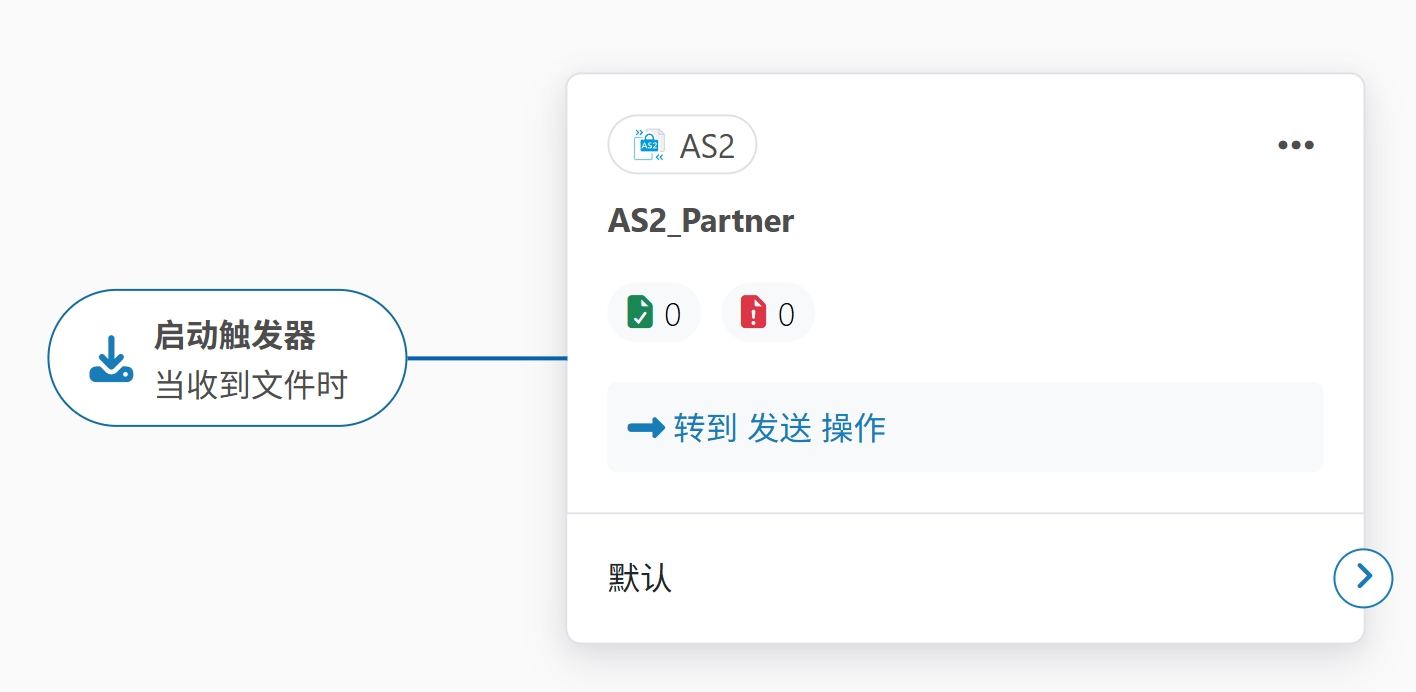 AS2 connector on the Flows page