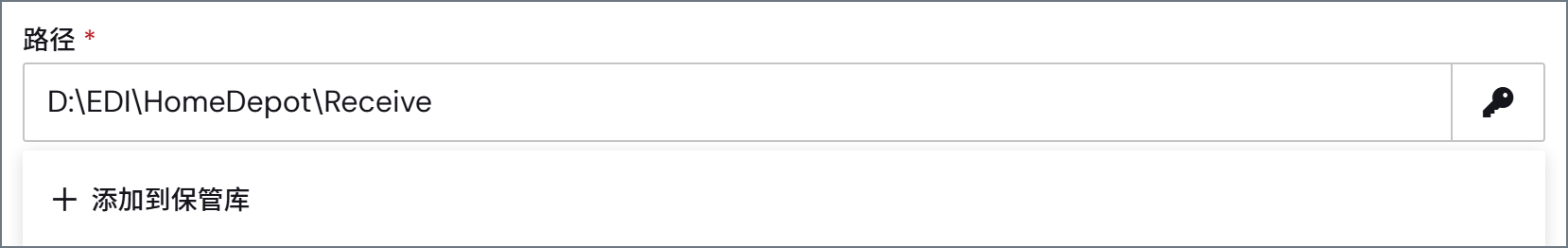 Add vault item from a field using the key symbol