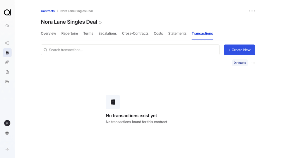 Create a EUR 150 Other transaction on Nora Lane Singles Deal.